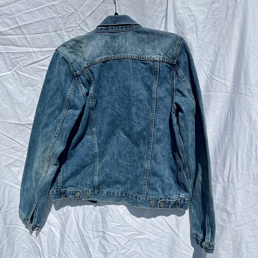 Gap 100% Cotton Classic Vintage Inspired Light Wash Denim Jacket - Picture 3 of 3